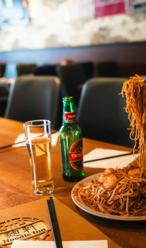 Noodle Inn — noodles and Tsingtao beer